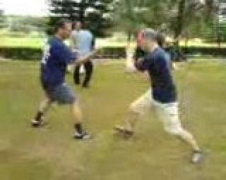 Mark free sparring with Riccardo